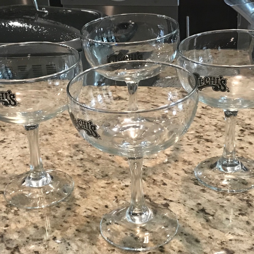 4 CHI-CHI VINTAGE Margarita Glasses.. $35